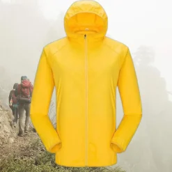 Men's Women's Rain Jacket Windbreaker UPF 50+ UV Sun Protection Zip Up Hoodie Long Sleeve Fishing Running Hiking Jacket Summer Outdoor Packable Quick Dry Outerwear Jacket Top Climbing