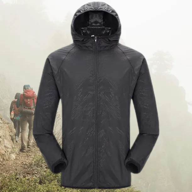 Men's Women's Rain Jacket Windbreaker UPF 50+ UV Sun Protection Zip Up Hoodie Long Sleeve Fishing Running Hiking Jacket Summer Outdoor Packable Quick Dry Outerwear Jacket Top Climbing