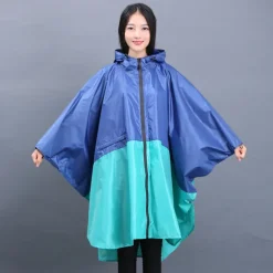 Men's Women's Rain Poncho Hiking Raincoat Waterproof Hiking Jacket Summer Outdoor Waterproof Breathable Quick Dry Lightweight Jacket Poncho Top Fishing Climbing Army green (unisex) Matcha