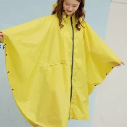 Men's Women's Rain Poncho Hiking Raincoat Waterproof Hiking Jacket Summer Outdoor Waterproof Breathable Quick Dry Lightweight Jacket Poncho Top Fishing Climbing Army green (unisex) Matcha