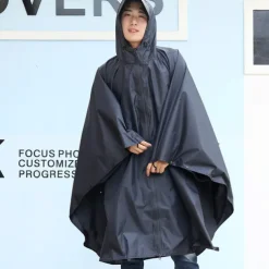 Men's Women's Rain Poncho Hiking Raincoat Waterproof Hiking Jacket Summer Outdoor Waterproof Breathable Quick Dry Lightweight Jacket Poncho Top Fishing Climbing Army green (unisex) Matcha