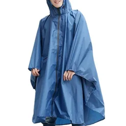 Men's Women's Rain Poncho Hiking Raincoat Waterproof Hiking Jacket Summer Outdoor Waterproof Breathable Quick Dry Lightweight Jacket Poncho Top Fishing Climbing Army green (unisex) Matcha