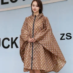 Men's Women's Rain Poncho Hiking Raincoat Waterproof Hiking Jacket Summer Outdoor Waterproof Breathable Quick Dry Lightweight Jacket Poncho Top Fishing Climbing Army green (unisex) Matcha