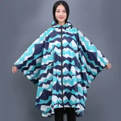 Men's Women's Rain Poncho Hiking Raincoat Waterproof Hiking Jacket Summer Outdoor Waterproof Breathable Quick Dry Lightweight Jacket Poncho Top Fishing Climbing Army green (unisex) Matcha