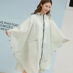 Men's Women's Rain Poncho Hiking Raincoat Waterproof Hiking Jacket Summer Outdoor Waterproof Breathable Quick Dry Lightweight Jacket Poncho Top Fishing Climbing Army green (unisex) Matcha