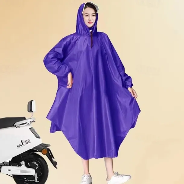 Men's Women's Rain Poncho Waterproof Hiking Jacket Rain Jacket Winter Outdoor Waterproof Windproof Breathable Quick Dry Raincoat Top Hunting Fishing Climbing Blue Purple Red / Lightweight