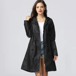 Men's Women's Rain Poncho Waterproof Hiking Jacket Rain Jacket Outdoor Waterproof Quick Dry Lightweight Comfortable Outerwear Windbreaker Raincoat Fishing Climbing Beach Light Khaki Sea Blue Dark