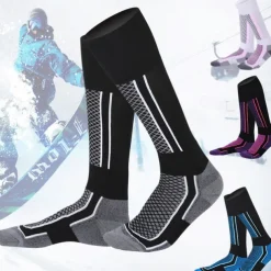 Men's Women's Ski Socks Outdoor Winter Thermal Warm Breathable Sweat-Wicking Crew Socks for Skiing Camping / Hiking Snowboarding Ski