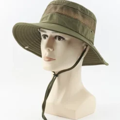 Men's Women's Sun Hat Hiking Hat Mosquito Head Net Hat 1 pcs Summer Outdoor Portable Anti-Mosquito Anti-Eradiation Comfortable Patchwork Polyester Army Green Khaki Dark Gray for Fishing