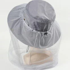 Men's Women's Sun Hat Hiking Hat Mosquito Head Net Hat 1 pcs Summer Outdoor Portable Anti-Mosquito Anti-Eradiation Comfortable Patchwork Polyester Army Green Khaki Dark Gray for Fishing