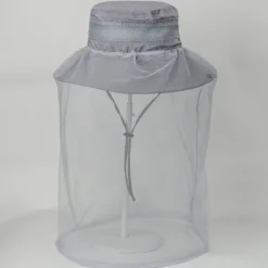 Men's Women's Sun Hat Hiking Hat Mosquito Head Net Hat 1 pcs Summer Outdoor Portable Anti-Mosquito Anti-Eradiation Comfortable Patchwork Polyester Army Green Khaki Dark Gray for Fishing