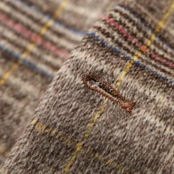 Men's Wool Coat Overcoat Trench Coat Long Trench Coat Daily Vacation Fall & Winter Polyester Thermal Warm Windproof Outerwear Clothing Apparel Fashion Classic Plaid Pocket Lapel Single Breasted