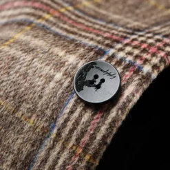 Men's Wool Coat Overcoat Trench Coat Long Trench Coat Daily Vacation Fall & Winter Polyester Thermal Warm Windproof Outerwear Clothing Apparel Fashion Classic Plaid Pocket Lapel Single Breasted