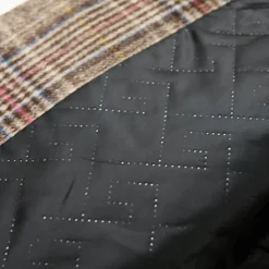 Men's Wool Coat Overcoat Trench Coat Long Trench Coat Daily Vacation Fall & Winter Polyester Thermal Warm Windproof Outerwear Clothing Apparel Fashion Classic Plaid Pocket Lapel Single Breasted