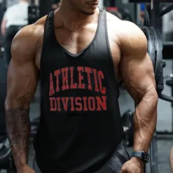 Men's Workout Tank Top Running Tank Top Gym Tank Top Sleeveless Vest / Gilet Casual Athleisure Breathable Quick Dry Soft Gym Workout Running Walking Sportswear Activewear Black White Red