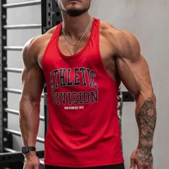 Men's Workout Tank Top Running Tank Top Gym Tank Top Sleeveless Vest / Gilet Casual Athleisure Breathable Quick Dry Soft Gym Workout Running Walking Sportswear Activewear Black White Red