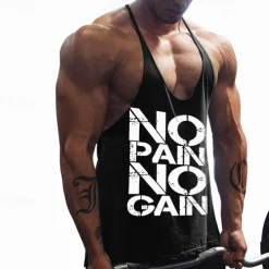 Men's Workout Tank Top Running Tank Top Gym Tank Top Sleeveless Vest / Gilet Casual Athleisure Breathable Quick Dry Soft Gym Workout Running Walking Sportswear Activewear Black White Yellow