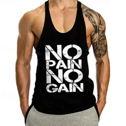 Men's Workout Tank Top Running Tank Top Gym Tank Top Sleeveless Vest / Gilet Casual Athleisure Breathable Quick Dry Soft Gym Workout Running Walking Sportswear Activewear Black White Yellow