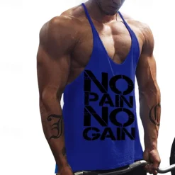 Men's Workout Tank Top Running Tank Top Gym Tank Top Sleeveless Vest / Gilet Casual Athleisure Breathable Quick Dry Soft Gym Workout Running Walking Sportswear Activewear Black White Yellow