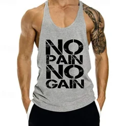 Men's Workout Tank Top Running Tank Top Gym Tank Top Sleeveless Vest / Gilet Casual Athleisure Breathable Quick Dry Soft Gym Workout Running Walking Sportswear Activewear Black White Yellow