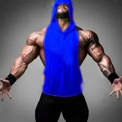 Men's Workout Tank Top Running Tank Top Gym Tank Top Sleeveless Vest / Gilet Casual Athleisure Cotton Breathable Quick Dry Soft Gym Workout Running Walking Sportswear Activewear Solid Colored Black