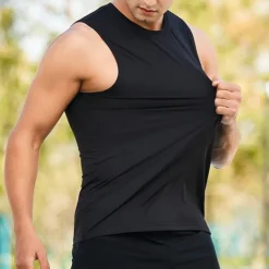 Men's Workout Tank Top Running Tank Top Gym Tank Top Sleeveless Vest / Gilet Casual Athleisure Breathable Quick Dry Soft Gym Workout Running Walking Sportswear Activewear Solid Colored Black White
