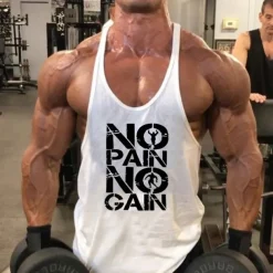 Men's Workout Tank Top Running Tank Top Gym Tank Top Sleeveless Vest / Gilet Casual Athleisure Breathable Quick Dry Soft Gym Workout Running Walking Sportswear Activewear Graphic Black White Yellow