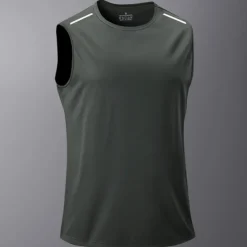 Men's Workout Tank Top Running Tank Top Gym Tank Top Reflective Strip Sleeveless Outerwear Casual Athleisure Breathable Quick Dry Soft Gym Workout Running Walking Sportswear Activewear Solid Colored