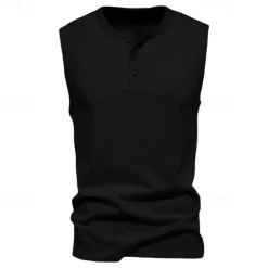 Men's Workout Tank Top Running Tank Top Gym Tank Top Sleeveless Vest / Gilet Casual Athleisure Quick Dry Soft Breathable Gym Workout Walking Jogging Sportswear Activewear Solid Colored Dark Grey
