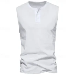 Men's Workout Tank Top Running Tank Top Gym Tank Top Sleeveless Vest / Gilet Casual Athleisure Quick Dry Soft Breathable Gym Workout Walking Jogging Sportswear Activewear Solid Colored Dark Grey