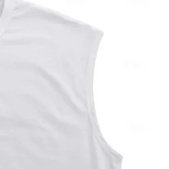 Men's Workout Tank Top Running Tank Top Gym Tank Top Sleeveless Vest / Gilet Casual Athleisure Quick Dry Soft Breathable Gym Workout Walking Jogging Sportswear Activewear Solid Colored Dark Grey