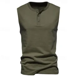 Men's Workout Tank Top Running Tank Top Gym Tank Top Sleeveless Vest / Gilet Casual Athleisure Quick Dry Soft Breathable Gym Workout Walking Jogging Sportswear Activewear Solid Colored Dark Grey