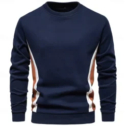 Men's Zip Hoodie Sweatshirt Pullover Apricot Black Navy Blue Blue Orange Standing Collar Color Block Sports & Outdoor Sports Weekend Streetwear Cool Casual Spring & Fall Clothing Apparel Hoodies