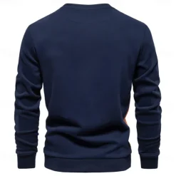 Men's Zip Hoodie Sweatshirt Pullover Apricot Black Navy Blue Blue Orange Standing Collar Color Block Sports & Outdoor Sports Weekend Streetwear Cool Casual Spring & Fall Clothing Apparel Hoodies