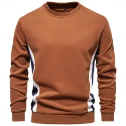 Men's Zip Hoodie Sweatshirt Pullover Apricot Black Navy Blue Blue Orange Standing Collar Color Block Sports & Outdoor Sports Weekend Streetwear Cool Casual Spring & Fall Clothing Apparel Hoodies