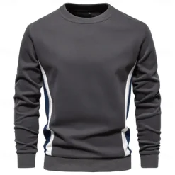 Men's Zip Hoodie Sweatshirt Pullover Apricot Black Navy Blue Blue Orange Standing Collar Color Block Sports & Outdoor Sports Weekend Streetwear Cool Casual Spring & Fall Clothing Apparel Hoodies