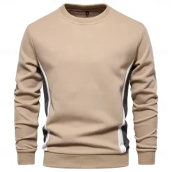 Men's Zip Hoodie Sweatshirt Pullover Apricot Black Navy Blue Blue Orange Standing Collar Color Block Sports & Outdoor Sports Weekend Streetwear Cool Casual Spring & Fall Clothing Apparel Hoodies