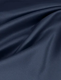 Mermaid / Trumpet Evening Gown Elegant Pleated Dress Formal Satin Wedding Floor Length Short Sleeve One Shoulder Slit Embroidery Appliques