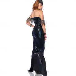 Mermaid Halloween Dress Cosplay Costume Movie / TV Theme Costumes Mermaid and Trumpet Gown Slip Adults' Women's Christmas Masquerade Halloween Masquerade Festival Easy Halloween Costumes Dress Up