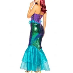 Mermaid Halloween Dress Masquerade Fancy Costume Carnival Costume Mermaid and Trumpet Gown Slip Cosplay Adults' Women's Carnival Masquerade Mardi Gras Party Halloween Masquerade Easy Halloween