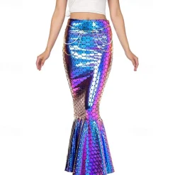Mermaid Halloween Skirt Cosplay Costume Sexy Costume Adults' Women's Carnival Masquerade Mardi Gras Performance Party Halloween Easy Halloween Costumes Dress Up