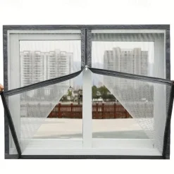 Mesh Screen Mosquito Nets For Windows, Summer Insect-proof Curtains, Removable Household Screen Doors, Invisible Custom Zipper Mosquito Nets Adjustable Screen Window