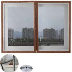 Mesh Screen Mosquito Nets For Windows, Summer Insect-proof Curtains, Removable Household Screen Doors, Invisible Custom Zipper Mosquito Nets Adjustable Screen Window