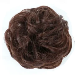 Messy Bun Hair Piece Hair Bun Scrunchies Synthetic Wavy Curly Chignon Ponytail Hair Extensions Thick Updo Hairpieces for Women Girls Kids 1PCS