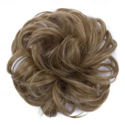 Messy Bun Hair Piece Hair Bun Scrunchies Synthetic Wavy Curly Chignon Ponytail Hair Extensions Thick Updo Hairpieces for Women Girls Kids 1PCS