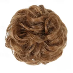 Messy Bun Hair Piece Hair Bun Scrunchies Synthetic Wavy Curly Chignon Ponytail Hair Extensions Thick Updo Hairpieces for Women Girls Kids 1PCS