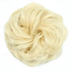 Messy Bun Hair Piece Hair Bun Scrunchies Synthetic Wavy Curly Chignon Ponytail Hair Extensions Thick Updo Hairpieces for Women Girls Kids 1PCS