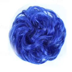 Messy Bun Hair Piece Hair Bun Scrunchies Synthetic Wavy Curly Chignon Ponytail Hair Extensions Thick Updo Hairpieces for Women Girls Kids 1PCS