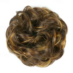 Messy Bun Hair Piece Hair Bun Scrunchies Synthetic Wavy Curly Chignon Ponytail Hair Extensions Thick Updo Hairpieces for Women Girls Kids 1PCS