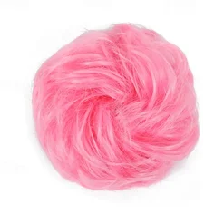 Messy Bun Hair Piece Hair Bun Scrunchies Synthetic Wavy Curly Chignon Ponytail Hair Extensions Thick Updo Hairpieces for Women Girls Kids 1PCS